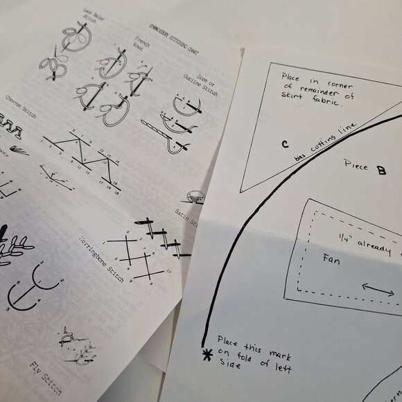 Victorian Fan Tree Skirt Pattern Complete Sewing Instructions 1985 Susan Bartlet - Picture 5 of 7